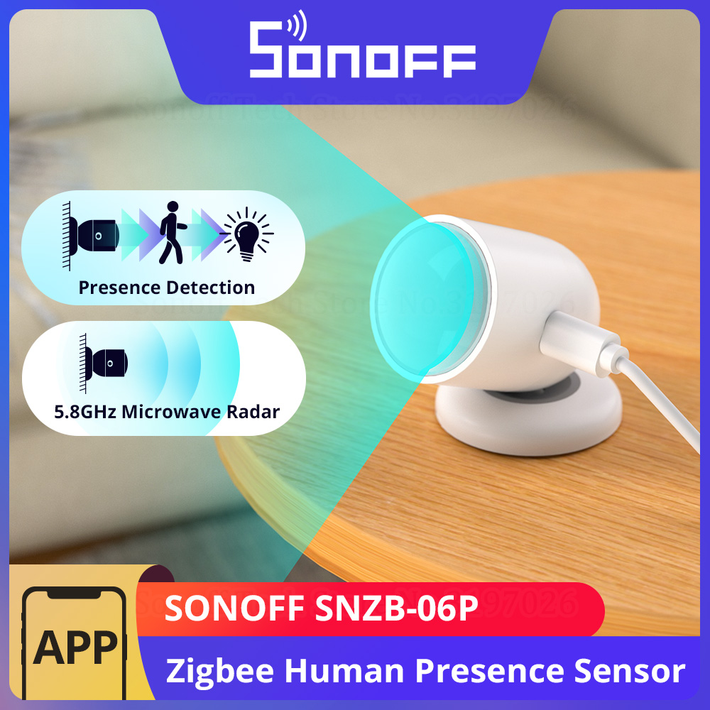 Sonoff Mini R4 - SONOFF SNZB-06P Zigbee Sensor kehadiran manusia