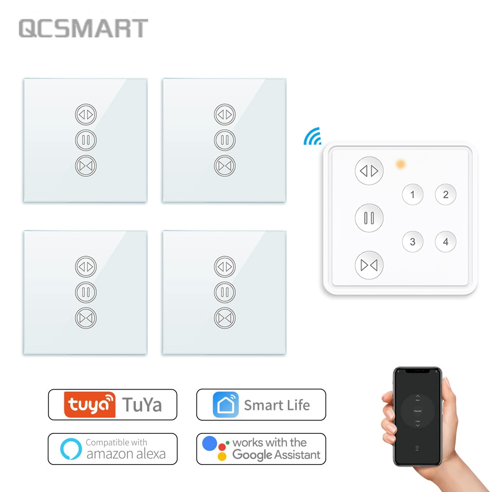 Tuya 4 Channel - Tuya Smart Life RF Sakelar Tirai