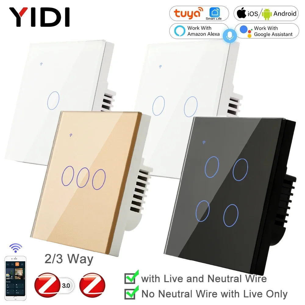 ZigBee 1 2 3 4 Gang Tanpa Sakl - Tuya 4 Channel ulasan dan harga