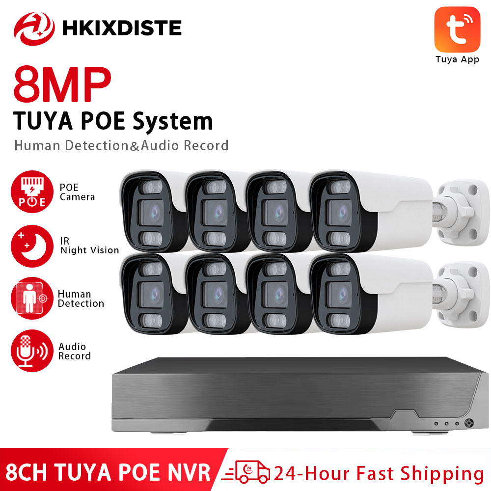 Sistem Kamera Keamanan Tuya Po - Tuya 4 Channel ulasan dan harga
